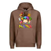 Chestnut messy bun mama summer Premium Hoodie - RanaPortraitStore