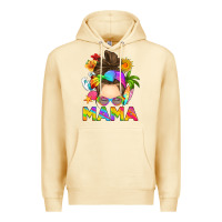 Pina Colada messy bun mama summer Premium Hoodie - RanaPortraitStore