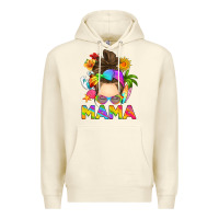 Sandshell messy bun mama summer Premium Hoodie - RanaPortraitStore