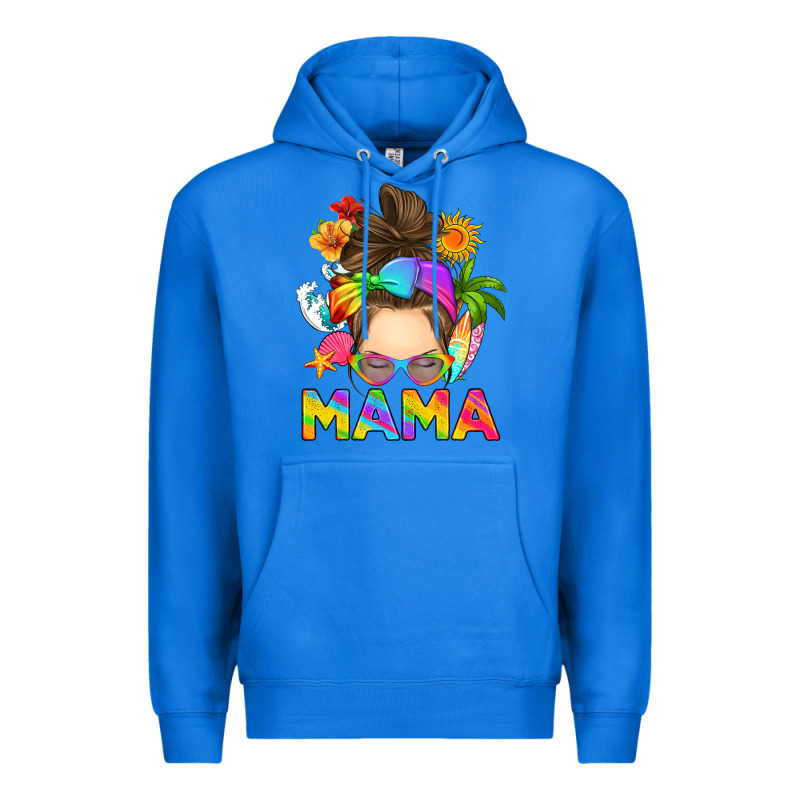 Messy Bun Mama Summer Premium Hoodie by RanaPortraitStore | Teevron
