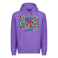Purple best mom ever Premium Hoodie - RanaPortraitStore