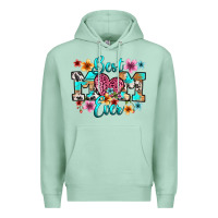 Seafoam best mom ever Premium Hoodie - RanaPortraitStore