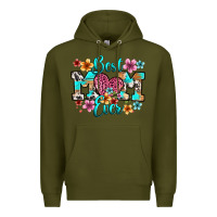 Army Green best mom ever Premium Hoodie - RanaPortraitStore