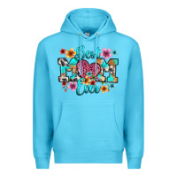 Ocean Blue best mom ever Premium Hoodie - RanaPortraitStore