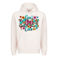 Pale Pink best mom ever Premium Hoodie - RanaPortraitStore