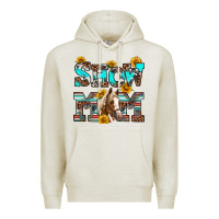 Oatmeal Heather show mom horse Premium Hoodie - RanaPortraitStore