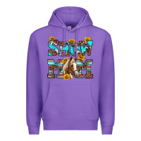 Purple show mom horse Premium Hoodie - RanaPortraitStore