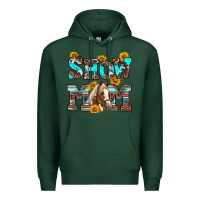 Sports Green show mom horse Premium Hoodie - RanaPortraitStore