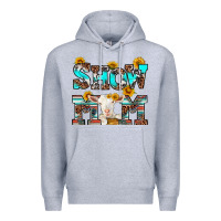 Heather Grey show mom goat Premium Hoodie - RanaPortraitStore