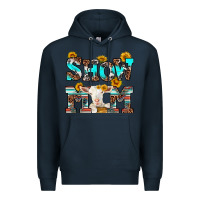 Navy show mom goat Premium Hoodie - RanaPortraitStore