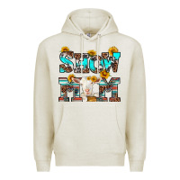 Oatmeal Heather show mom goat Premium Hoodie - RanaPortraitStore