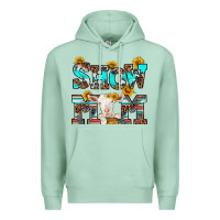 Seafoam show mom goat Premium Hoodie - RanaPortraitStore