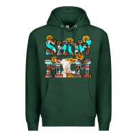 Sports Green show mom goat Premium Hoodie - RanaPortraitStore