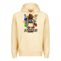 Pina Colada messy bun autism mom Premium Hoodie - RanaPortraitStore