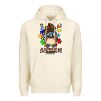 Tofu messy bun autism mom Premium Hoodie - RanaPortraitStore