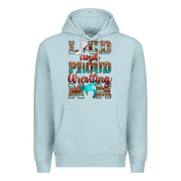 Blue Mist loud and proud wrestling mom Premium Hoodie - RanaPortraitStore