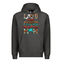 Charcoal Heather loud and proud wrestling mom Premium Hoodie - RanaPortraitStore