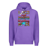 Purple loud and proud wrestling mom Premium Hoodie - RanaPortraitStore