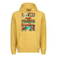 Antique Gold loud and proud wrestling mom Premium Hoodie - RanaPortraitStore