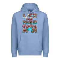 Colony Blue loud and proud wrestling mom Premium Hoodie - RanaPortraitStore