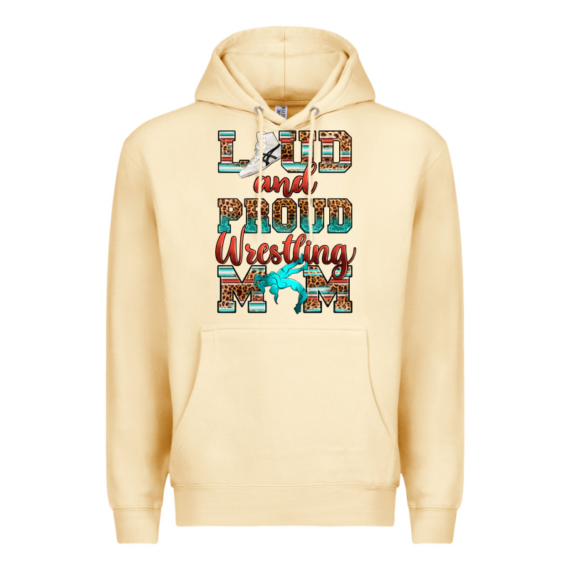 Loud And Proud Wrestling Mom Premium Hoodie by RanaPortraitStore | Teevron