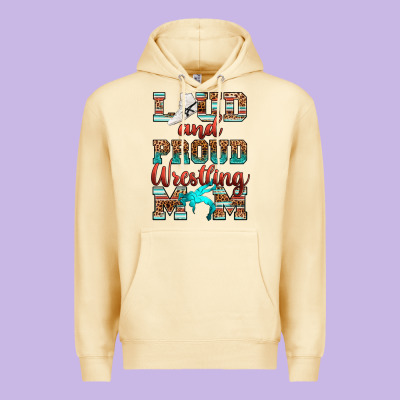 Premium Hoodie loud and proud wrestling mom