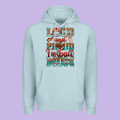 Premium Hoodie loud and proud football mom