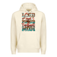 Sandshell loud and proud football mom Premium Hoodie - RanaPortraitStore
