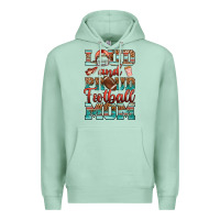 Seafoam loud and proud football mom Premium Hoodie - RanaPortraitStore