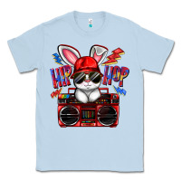 Dusty Blue hip hop Classic Tee - FaDigitalArtStudio