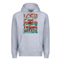 Loud And Proud Football Mom Premium Hoodie | Teevron