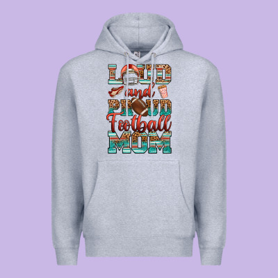 Premium Hoodie loud and proud football mom