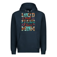 Navy loud and proud cheer mom Premium Hoodie - RanaPortraitStore