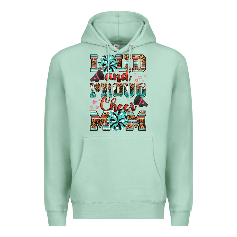 Loud And Proud Cheer Mom Premium Hoodie by RanaPortraitStore | Teevron