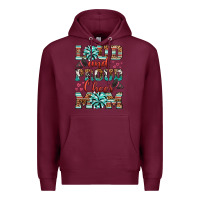 Burgundy loud and proud cheer mom Premium Hoodie - RanaPortraitStore