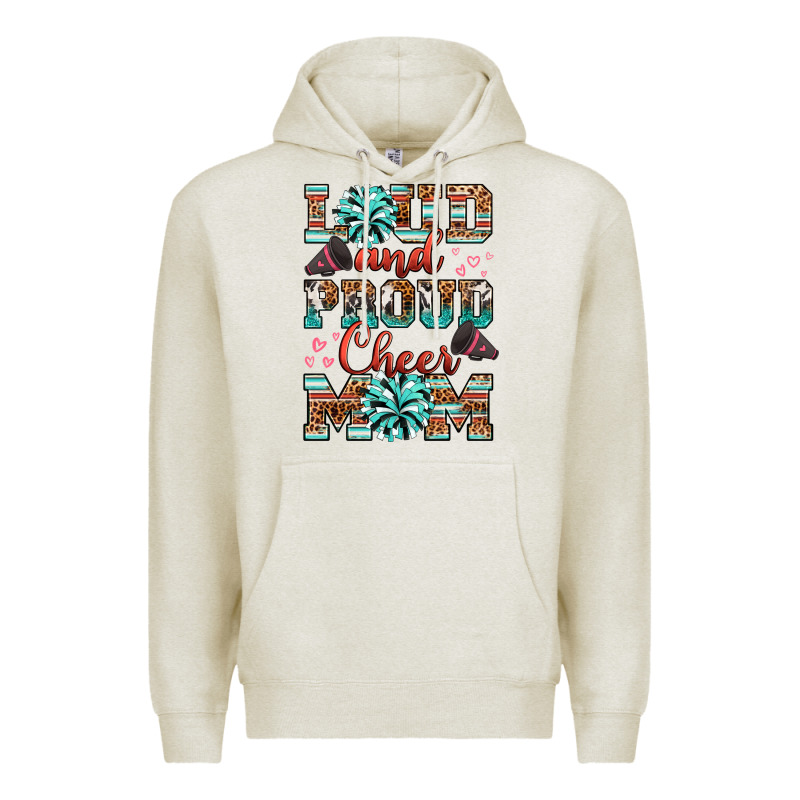 Loud And Proud Cheer Mom Premium Hoodie by RanaPortraitStore | Teevron