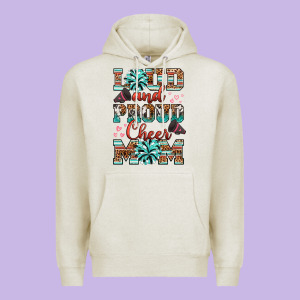 Loud And Proud Cheer Mom Premium Hoodie Designed By Ranaportraitstore
