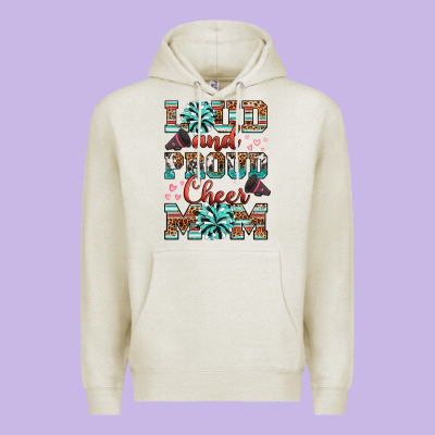 Premium Hoodie loud and proud cheer mom