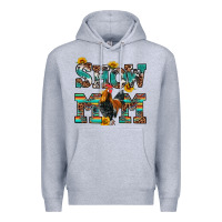 Heather Grey show mom rooster Premium Hoodie - RanaPortraitStore