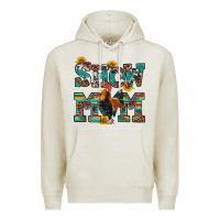 Oatmeal Heather show mom rooster Premium Hoodie - RanaPortraitStore