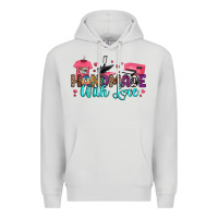 Dove Grey handmade with love Premium Hoodie - RanaPortraitStore