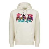 Oatmeal Heather handmade with love Premium Hoodie - RanaPortraitStore