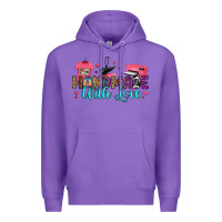 Purple handmade with love Premium Hoodie - RanaPortraitStore