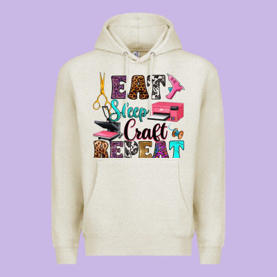 Premium Hoodie eat sleep craft repeat