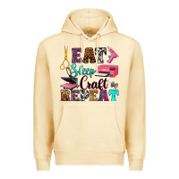 Pina Colada eat sleep craft repeat Premium Hoodie - RanaPortraitStore