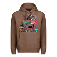 Chestnut eat sleep craft repeat Premium Hoodie - RanaPortraitStore
