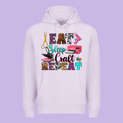 Premium Hoodie eat sleep craft repeat