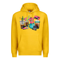 Lemon crafting coffee cups Premium Hoodie - RanaPortraitStore