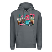 Rock crafting coffee cups Premium Hoodie - RanaPortraitStore