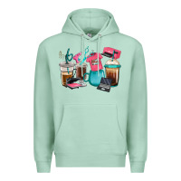 Seafoam crafting coffee cups Premium Hoodie - RanaPortraitStore